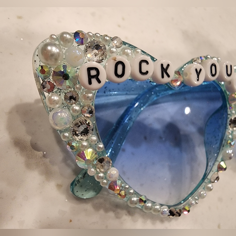Backstreet Boys Bling Heart Sunglasses Crystal Sphere Tour Custom Rock Your Body - Picture 7 of 13